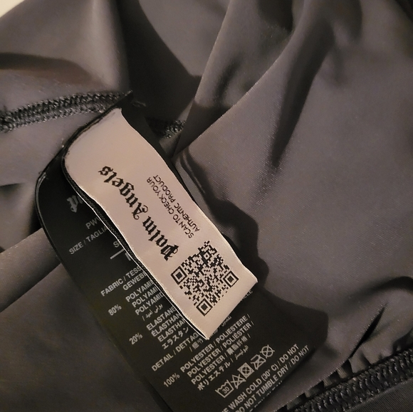 Palm Angels fitted track training jumpsuit in dark grey. - Picture 5 of 16